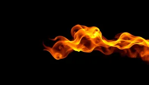 Flaming Inferno Blaze Art Design - Orange and Yellow