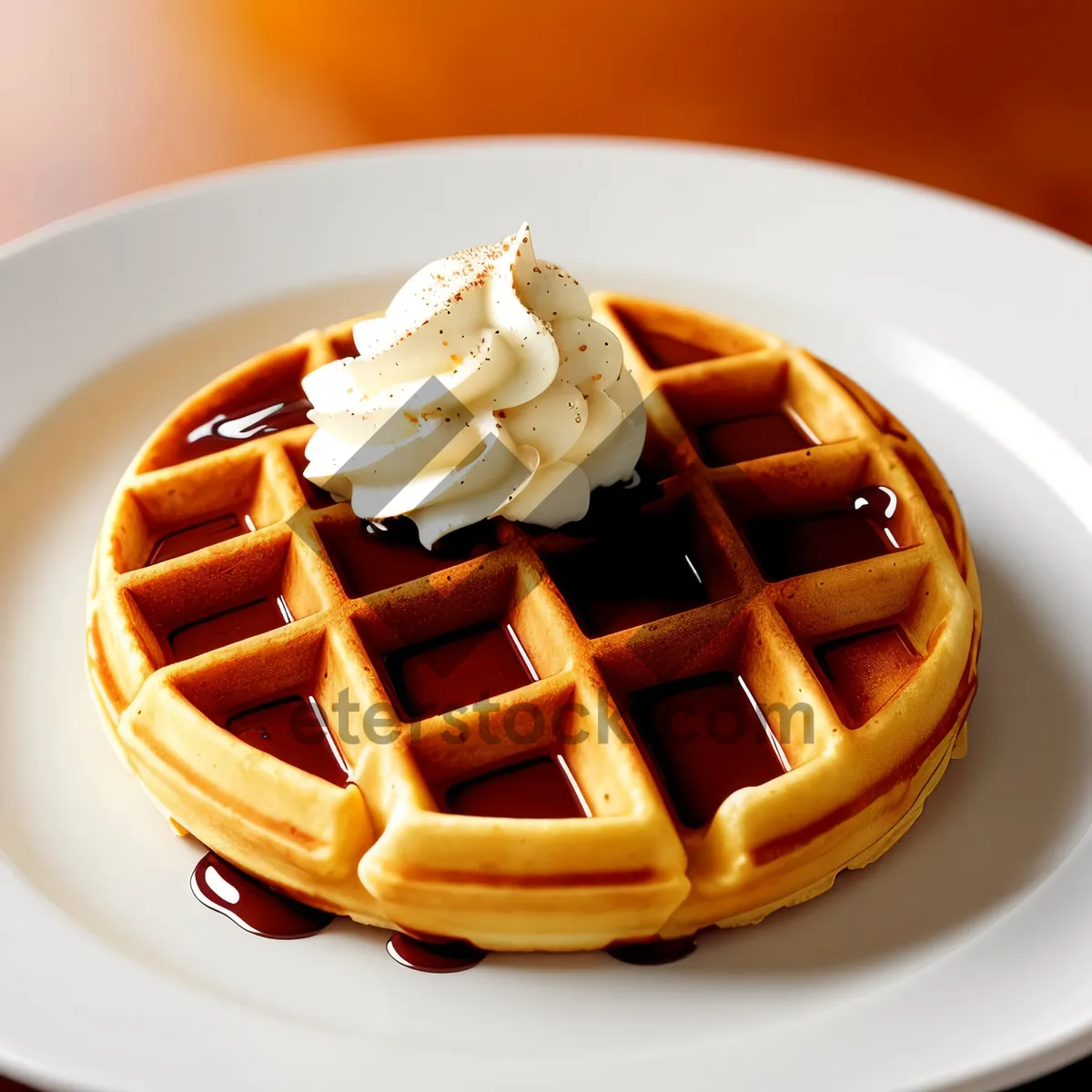 Picture of Delicious Chocolate Cake with Gourmet Chocolate Sauce