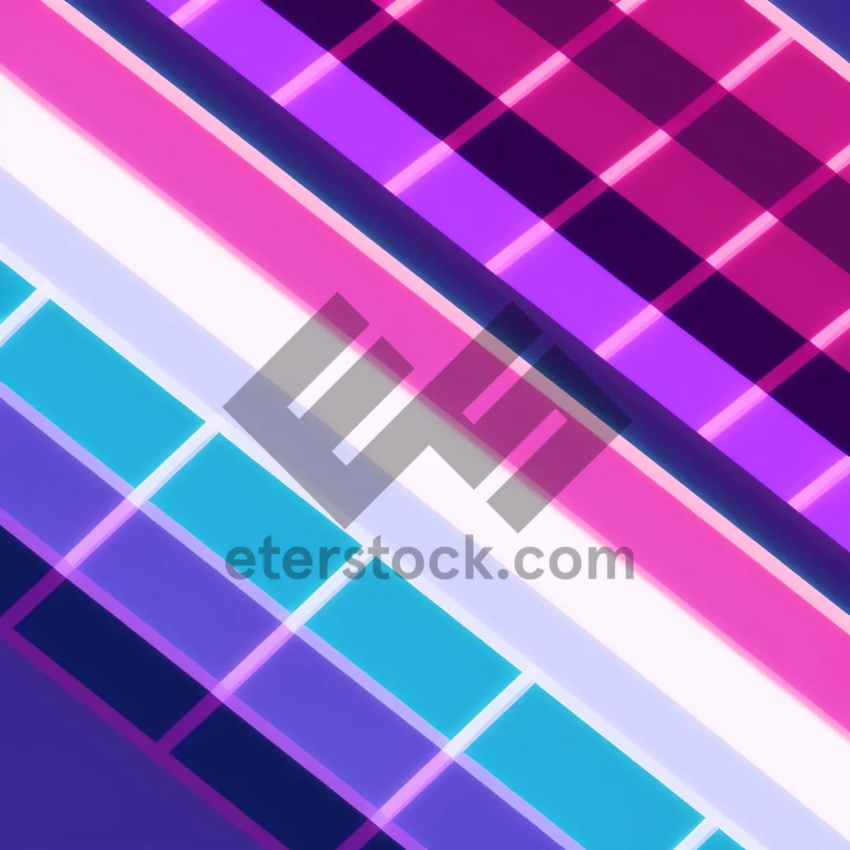 Picture of Colorful Geometric Rainbow Grid Design Texture