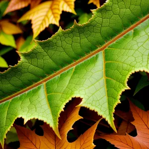 Vibrant Autumn Foliage in a Colorful Park