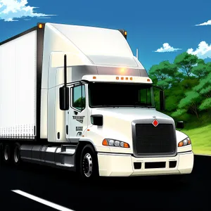Efficient Cargo Transport: Highway Hauling with Reliable Trailer Truck