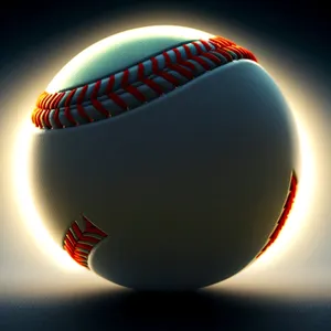 Spherical Baseball Equipment Shining under the Sun