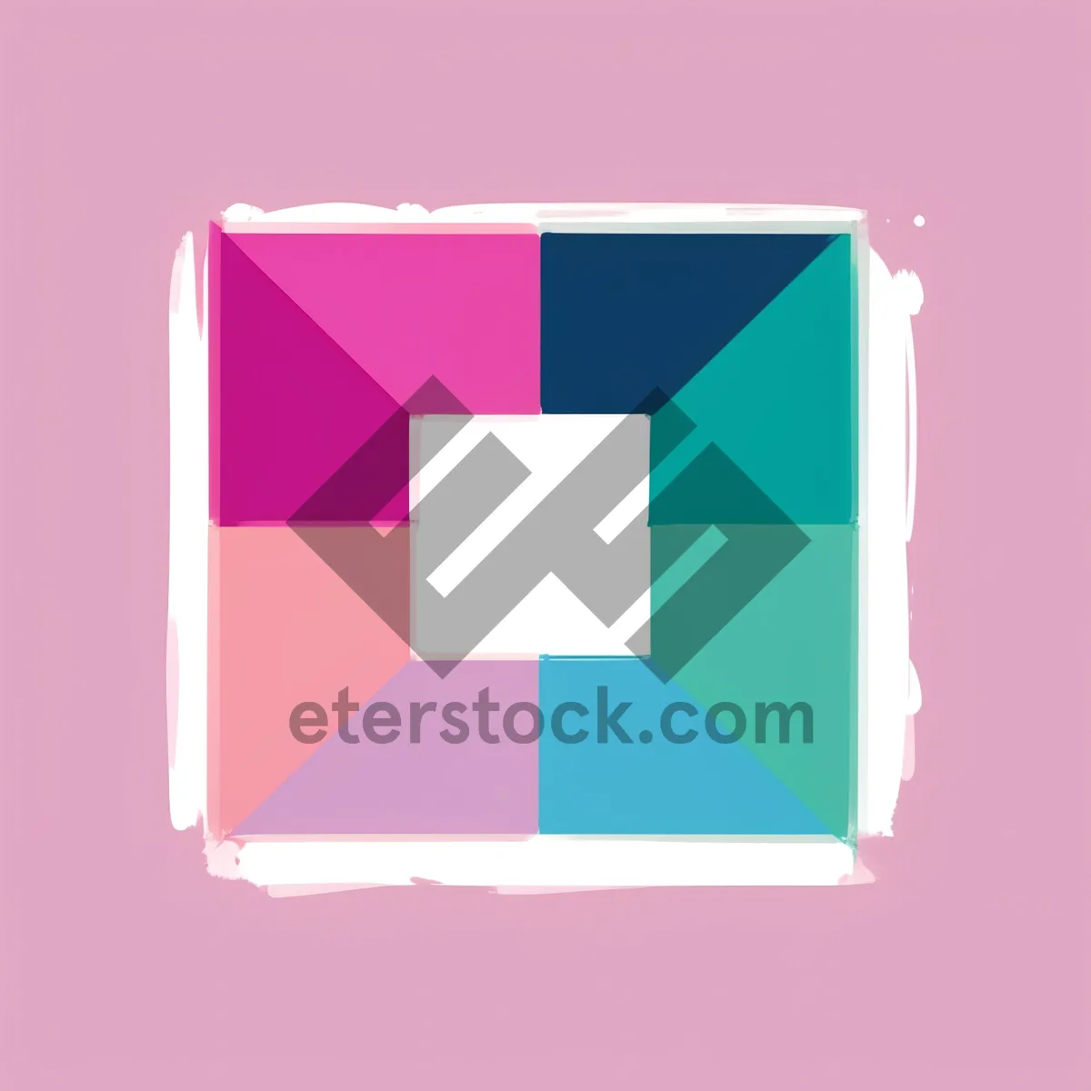 Picture of Glossy Box Set: 3D Square Shape Icons