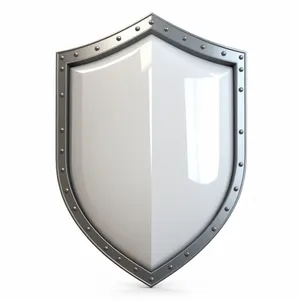 Metal Shield Emblem Design Icon Shape
