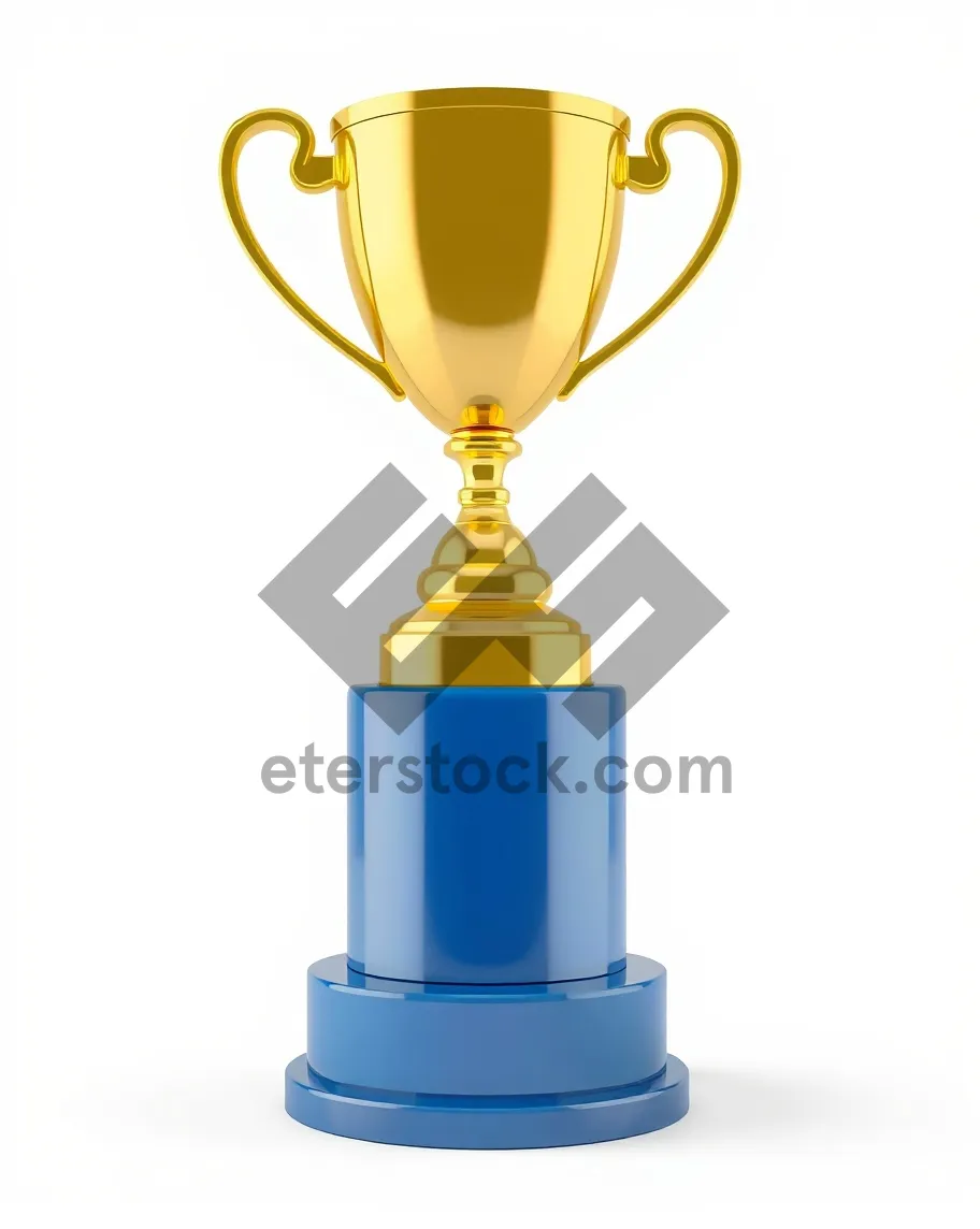Picture of Cartoon 3D gold and bronze icon symbol
