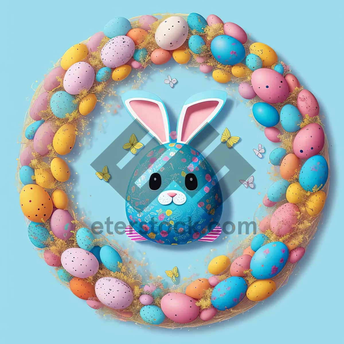 Picture of Colorful Candy Mosaic Dessert Decoration