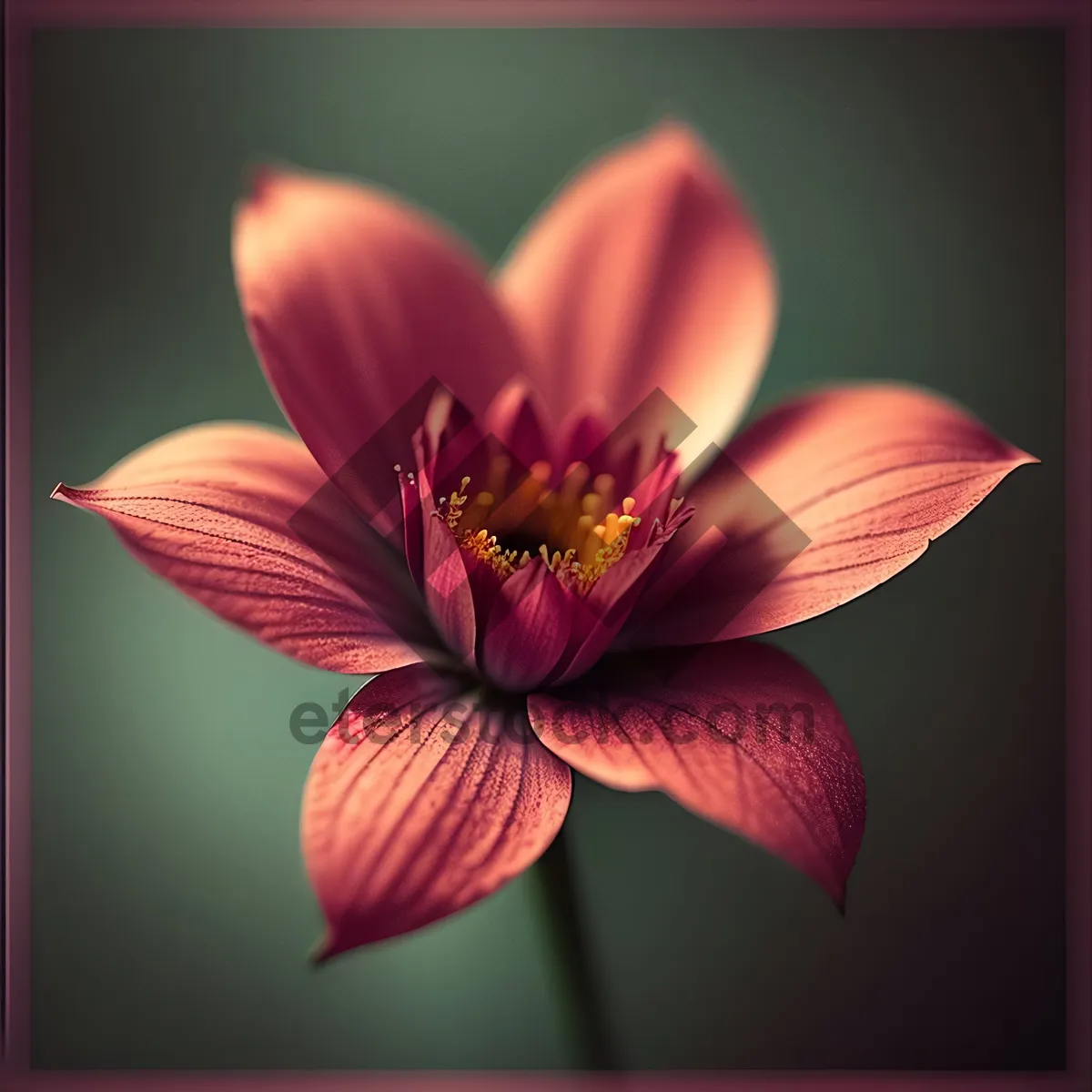 Picture of Blooming Pink Lily Petals in Garden