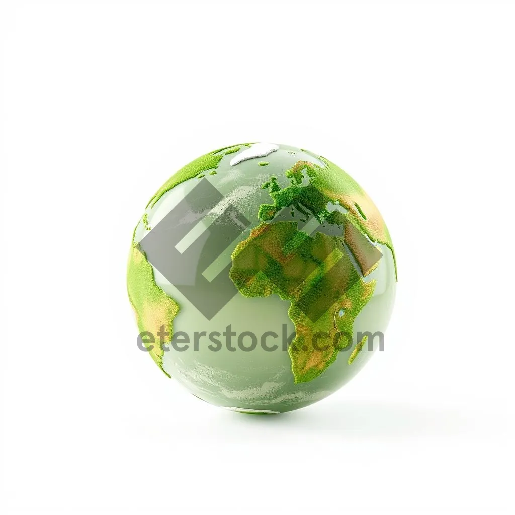 Picture of 3D Earth Glass Globe Icon