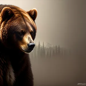 Furry Predator: Brown Bear in Zoo