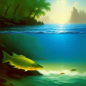 Relaxing Waves at Tropical Paradise