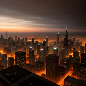 Urban Skylines at Night: A Spectacular Cityscape
