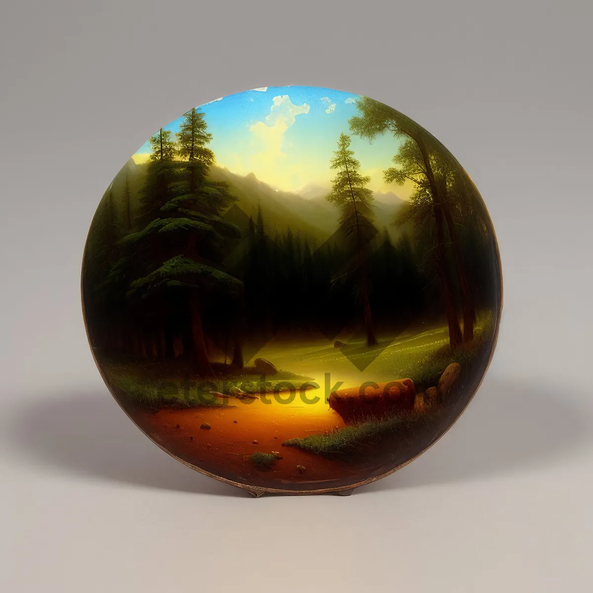 Picture of World in Glass: A 3D Sphere of Continents