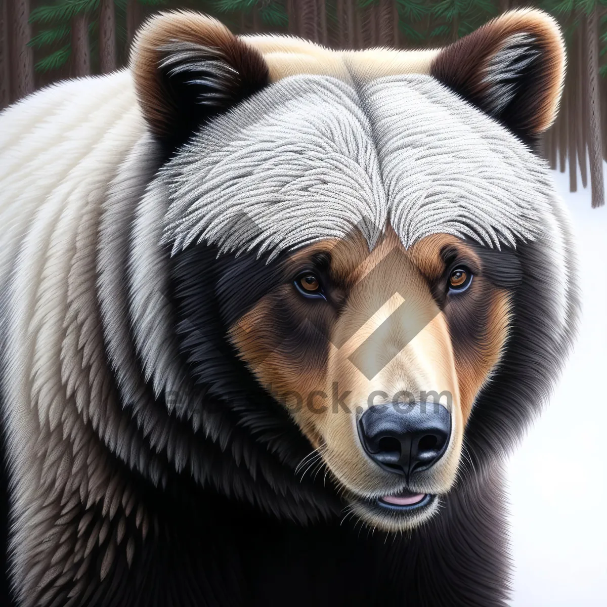 Picture of Cute Brown Bear - Majestic Wildlife Predator