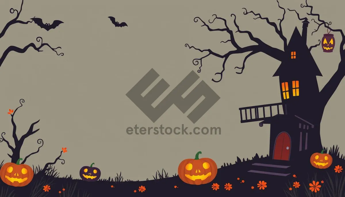 Picture of Silhouette Moon Celebration Decoration Background