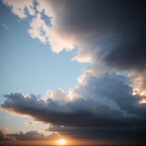 Vibrant Morning Skies: A Captivating Sunrise Over Clouds.