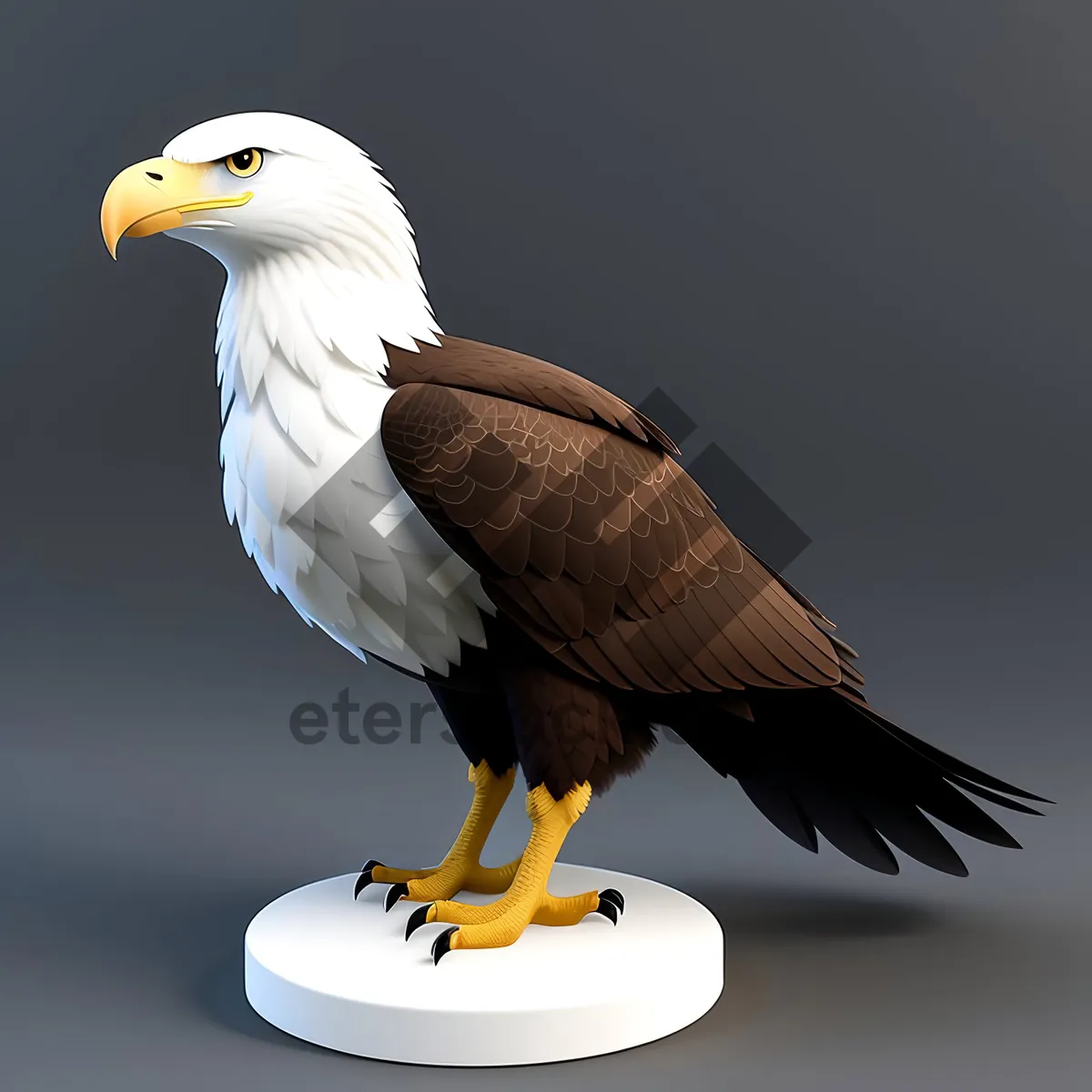 Picture of Majestic Bald Eagle Spreading Its Wings