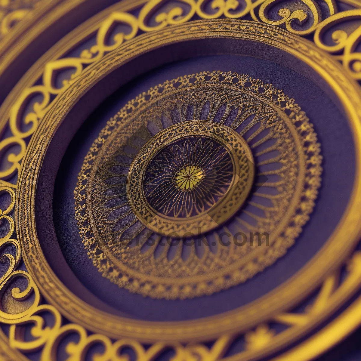 Picture of Colorful Fractal Circle Design: Digital Art Wallpaper