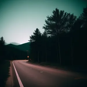 Scenic Drive on Open Highway with Clear Skies