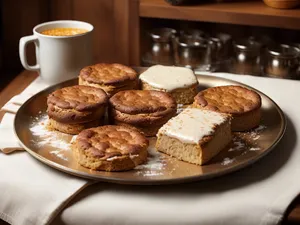Freshly baked buttery bagel for a delicious breakfast