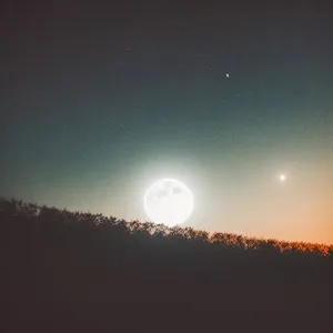 Sunset Serenade over Celestial Horizon
