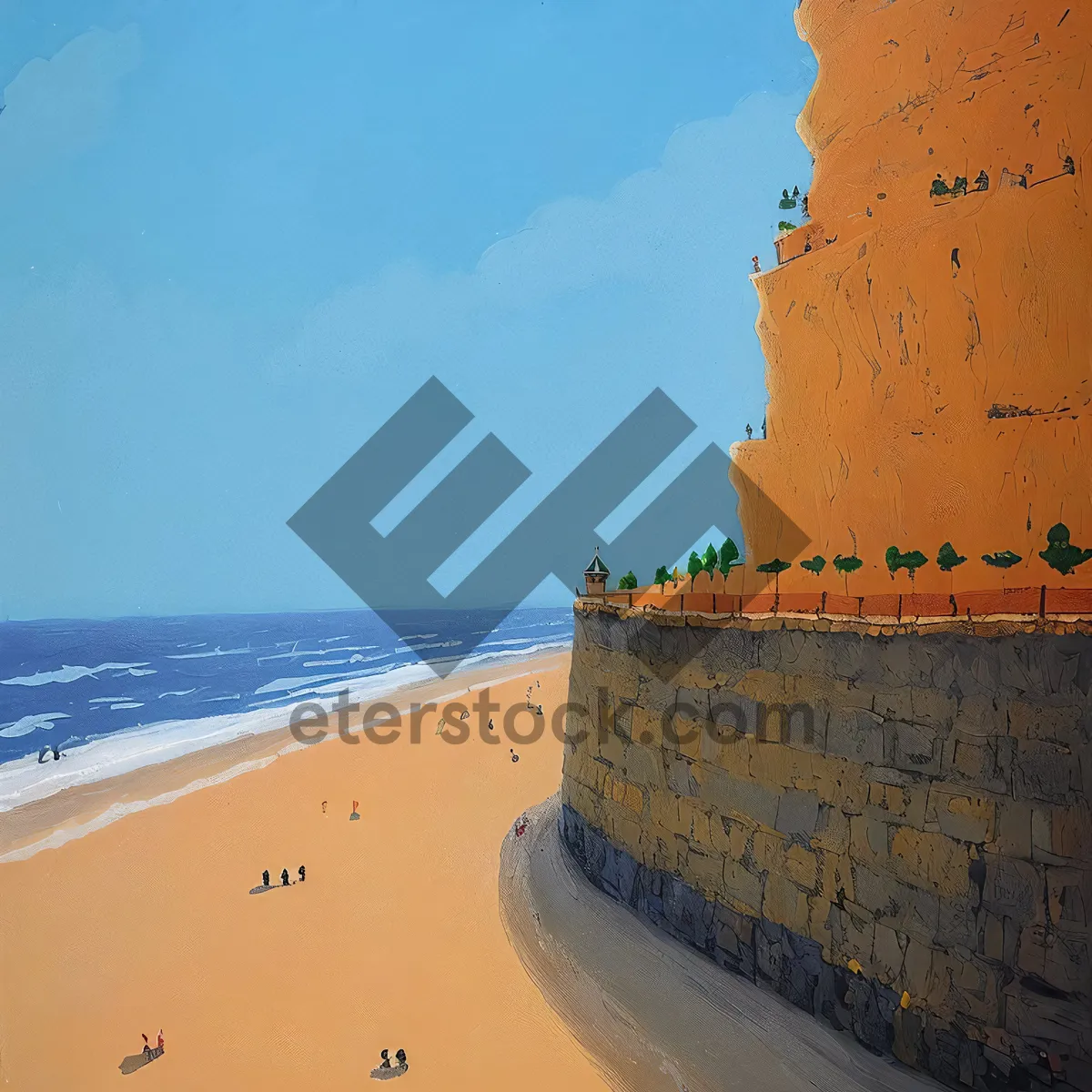 Picture of Tropical Beach Getaway: Serene Shoreline and Clear Blue Waters