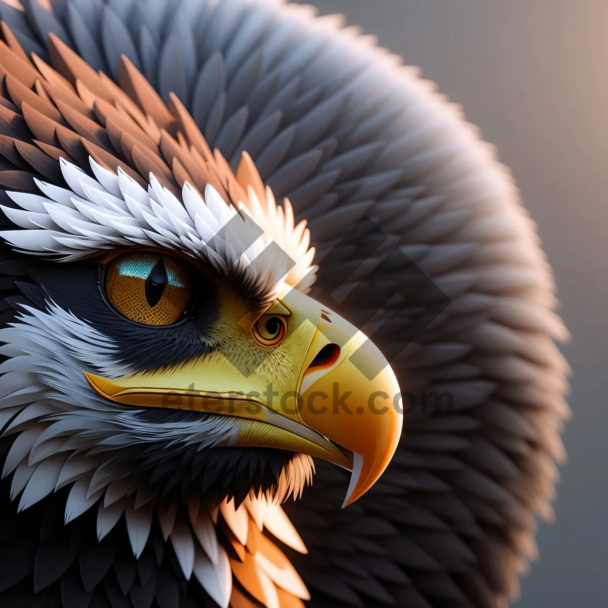 Picture of Exquisite Bald Eagle - Majestic Wildlife Portrait