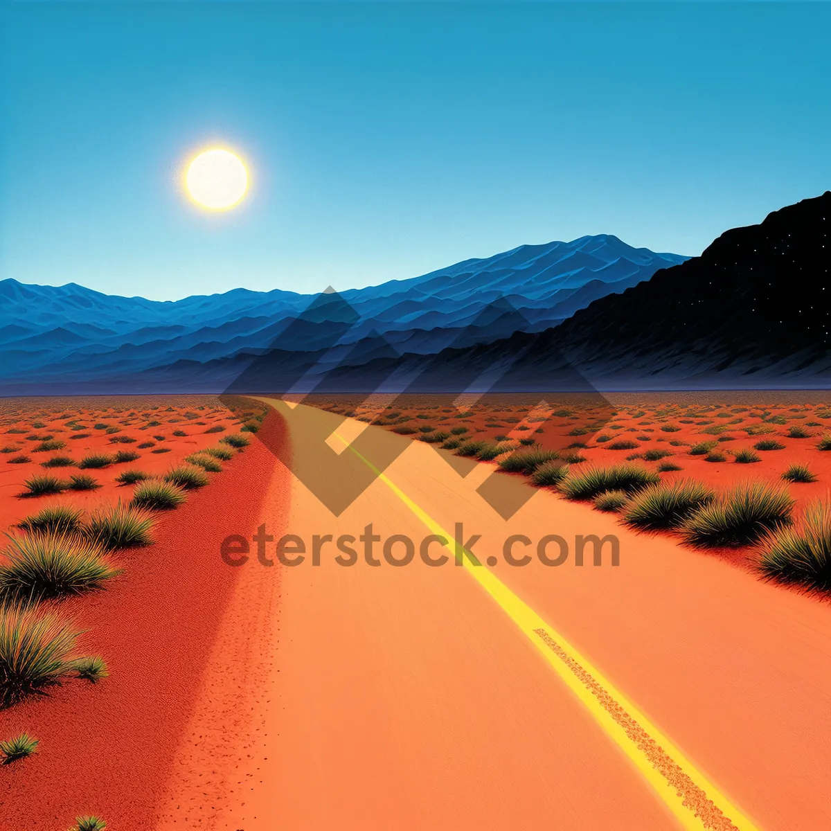 Picture of Dunes under the Sunset Sky