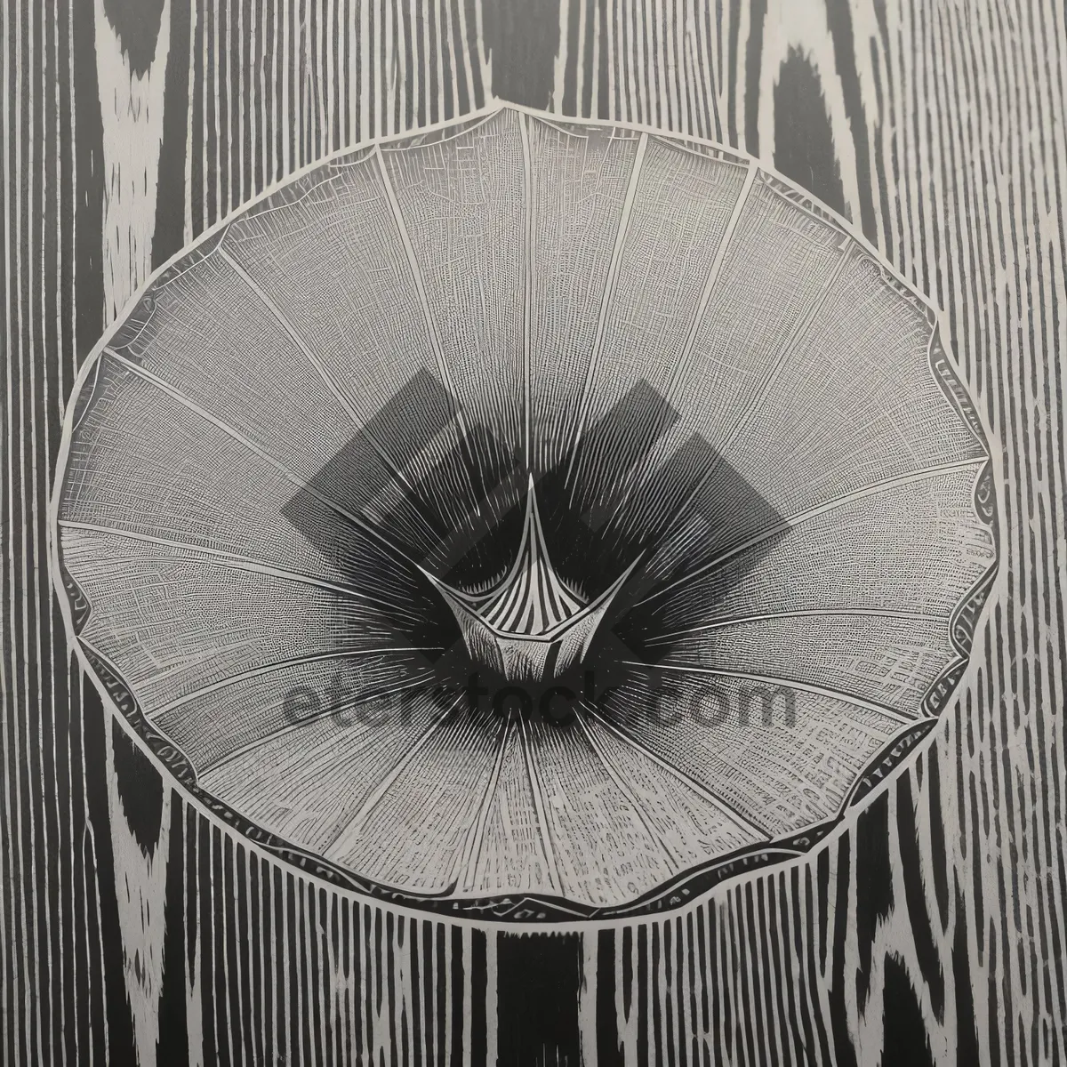 Picture of Futuristic Fractal Gramophone Pattern Design