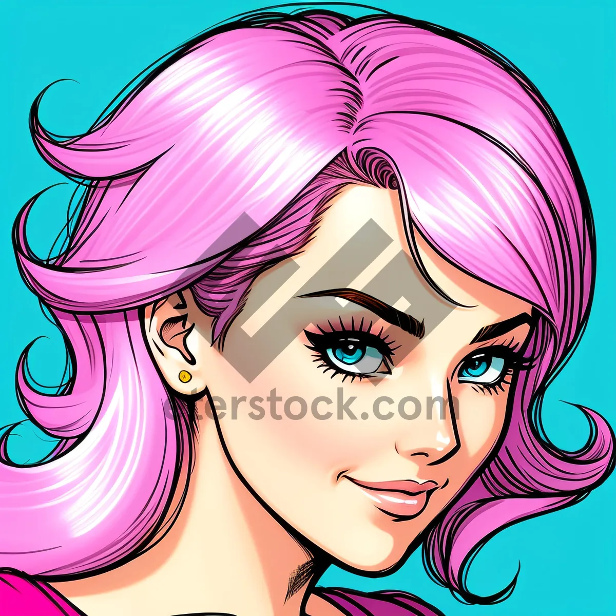 Picture of Mystic Moon Cartoon Haircut Art