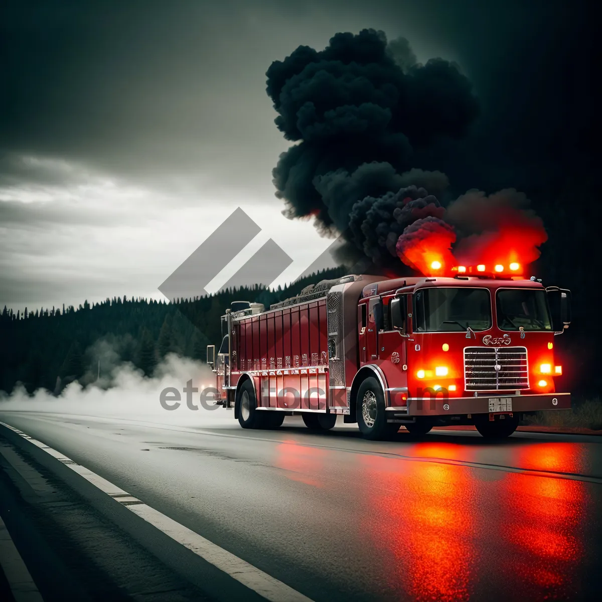 Picture of Highway Travel with a Cargo Truck