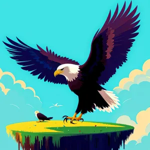 Soaring Majesty: Bald Eagle in Flight