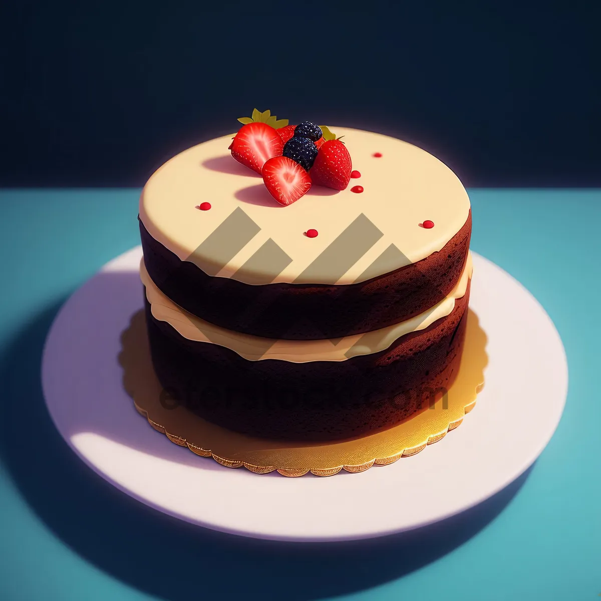 Picture of Delightful Creamy Chocolate Cupcake with Vanilla Icing