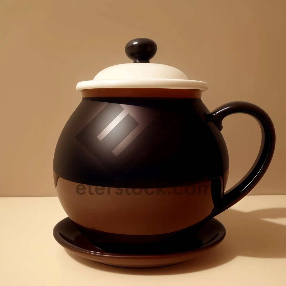 Picture of Hot traditional tea in ceramic teapot