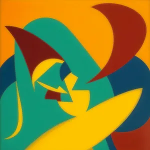 Graphic Design: Orange Iconic Symbol