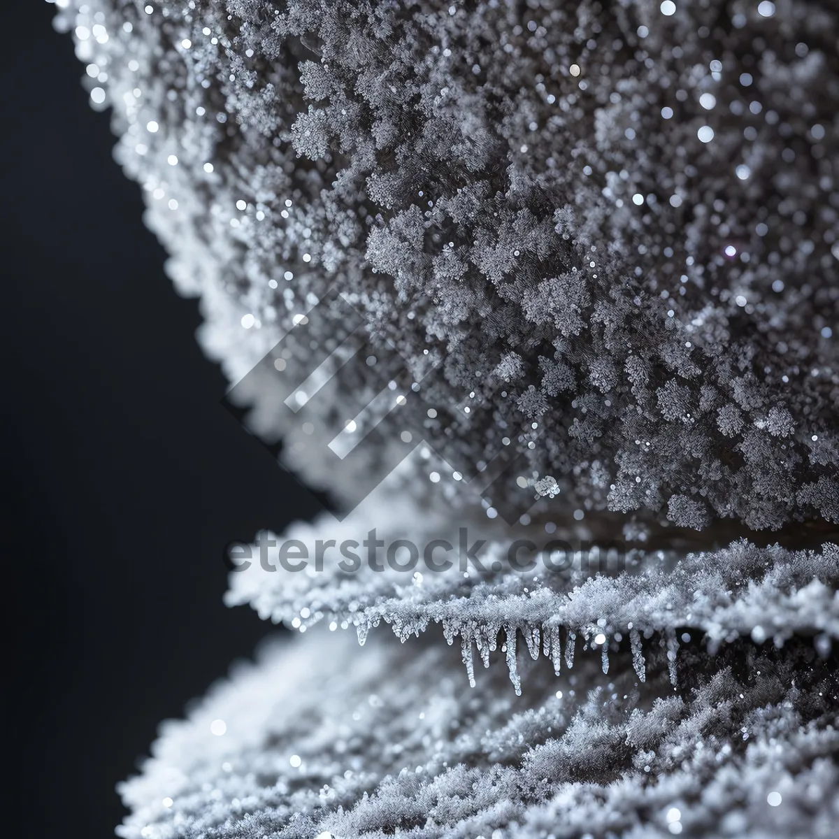 Picture of Frosty Crystal Fountain in Winter Wonderland