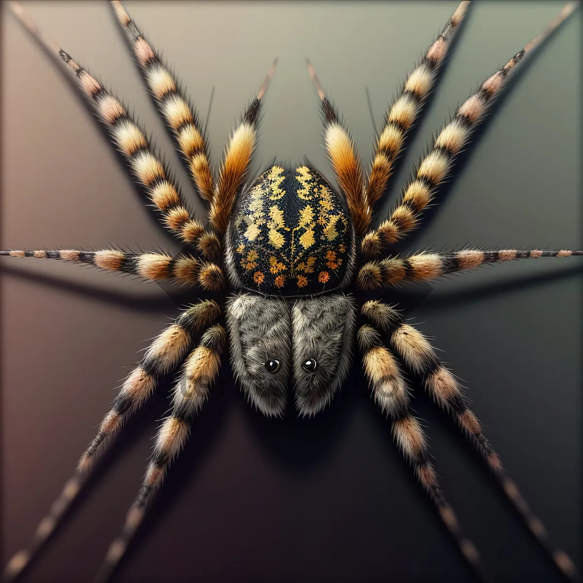 Picture of Black and Gold Garden Spider: Majestic Arachnid in Wildlife