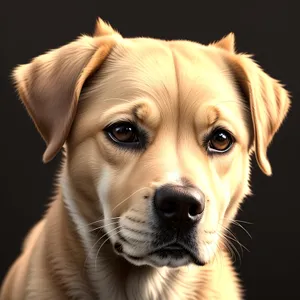 Adorable Golden Retriever Puppy - Studio Portrait