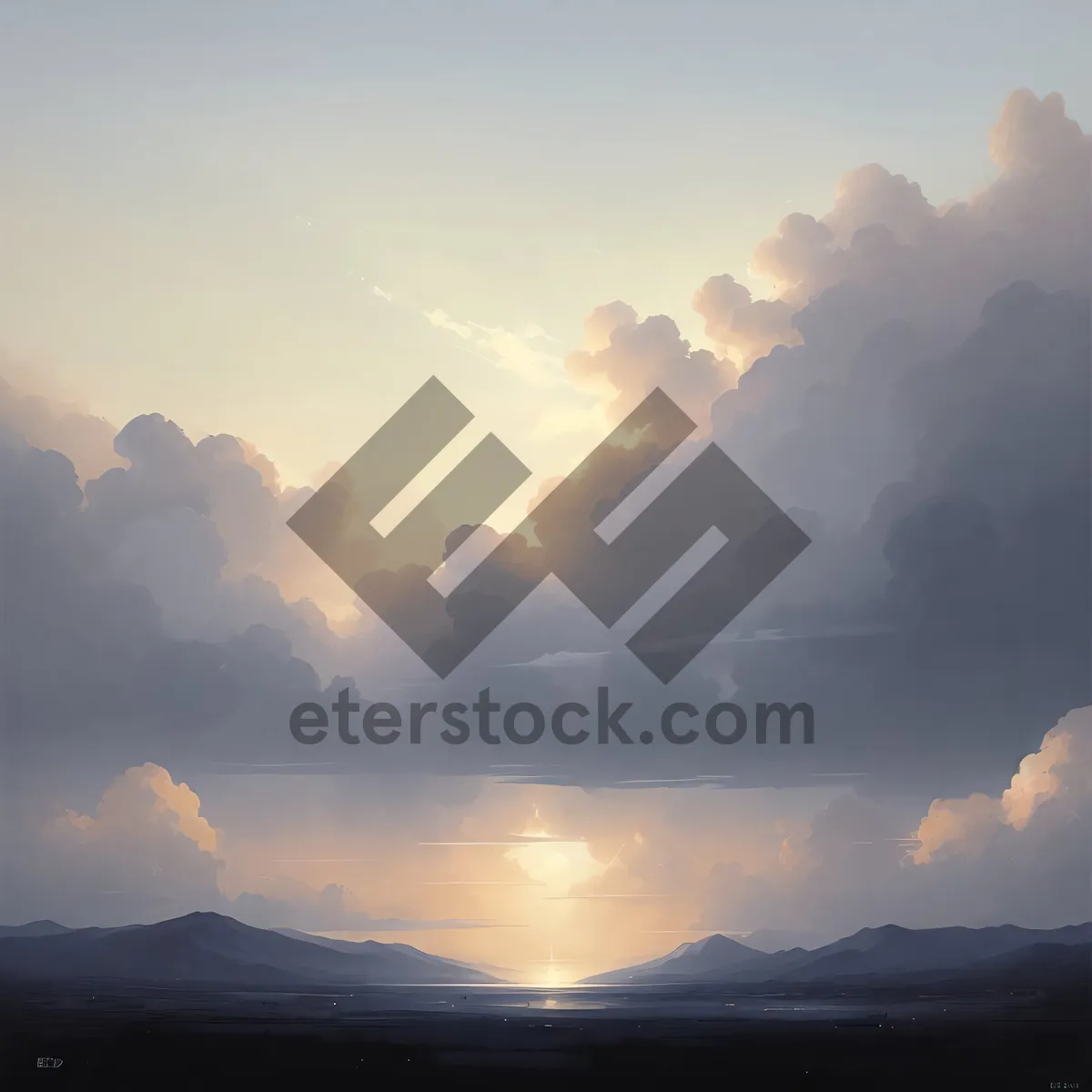 Picture of Majestic Sunrise Over Volcanic Mountain Peaks