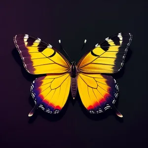 Vibrant Monarch Butterfly Wings with Delicate Colors