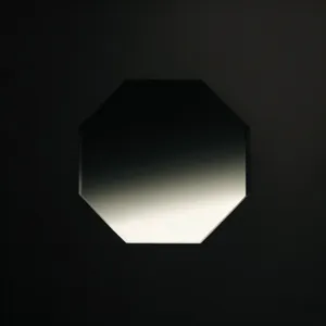 Blank 3D Frame Symbol with Empty Hole