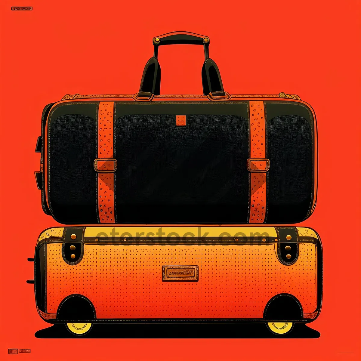 Picture of Leather Briefcase Radio Baggage