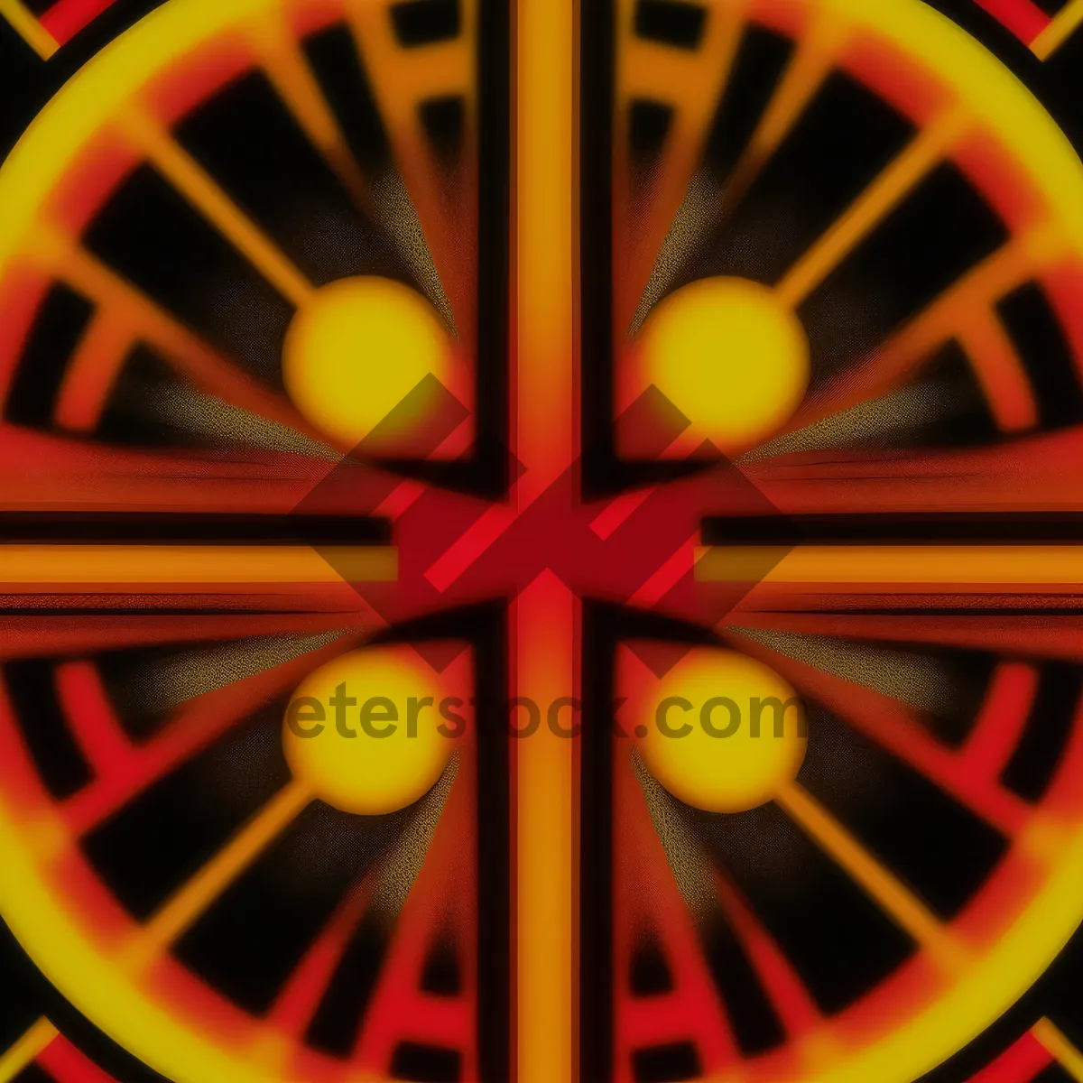 Picture of 3D Roulette Wheel Sign with Clock