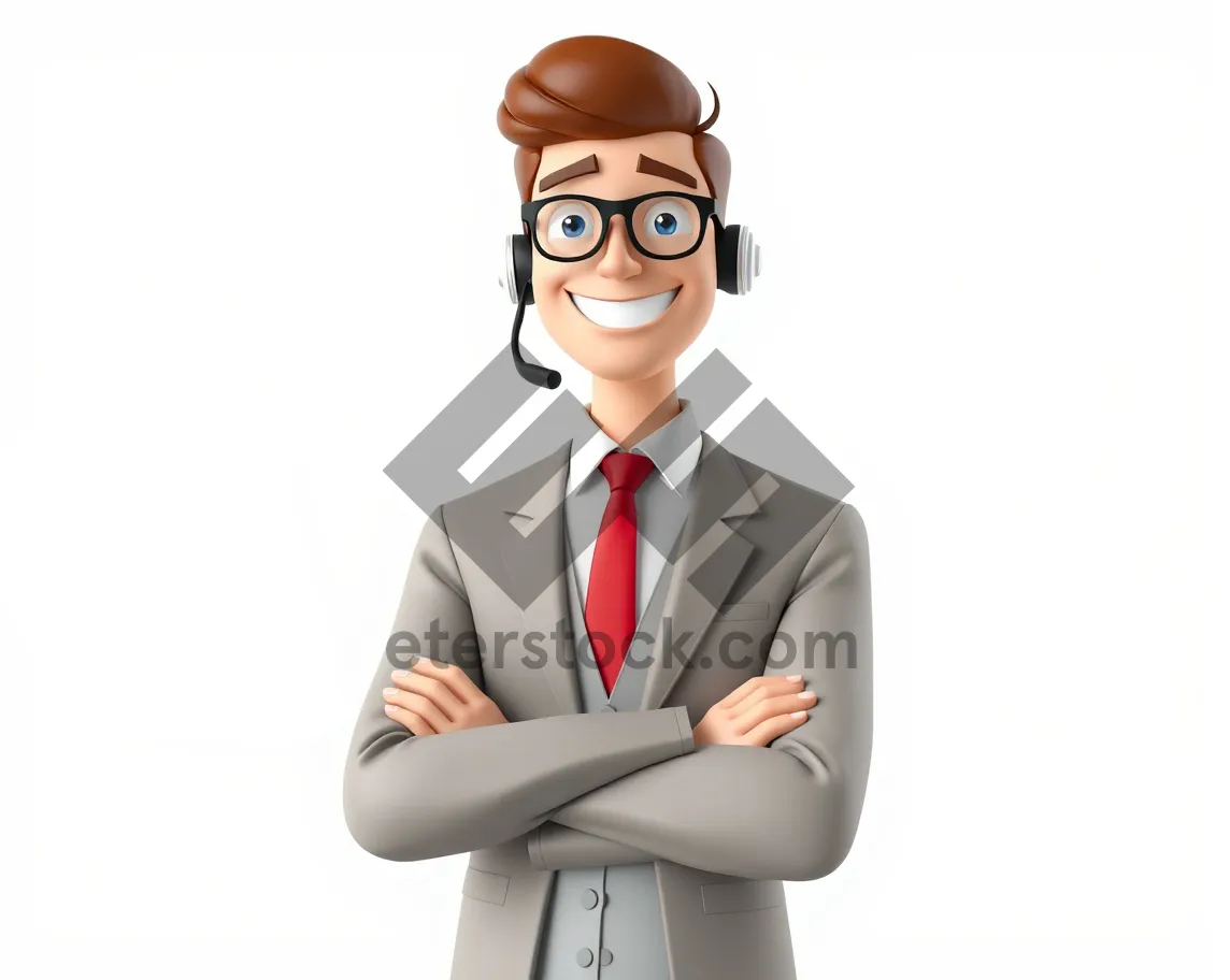 Picture of Happy businessman portrait in professional business suit smiling