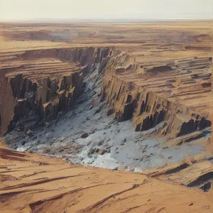 Serene Desert Canyon Sunset