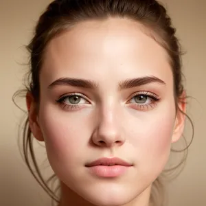 Seductive Beauty: Captivating Eyes and Radiant Smile