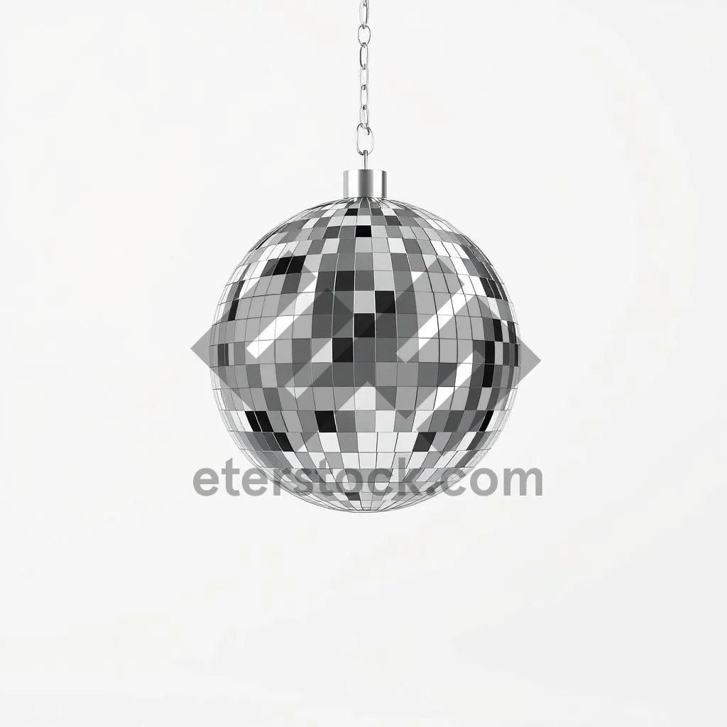 Picture of Festive glass ornament ball for holiday decoration