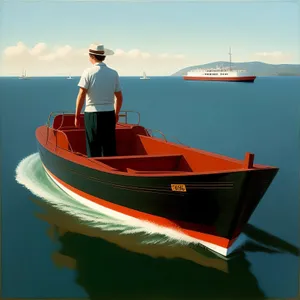 Sunset Sail: Serene Motorboat Adventure in Coastal Paradise