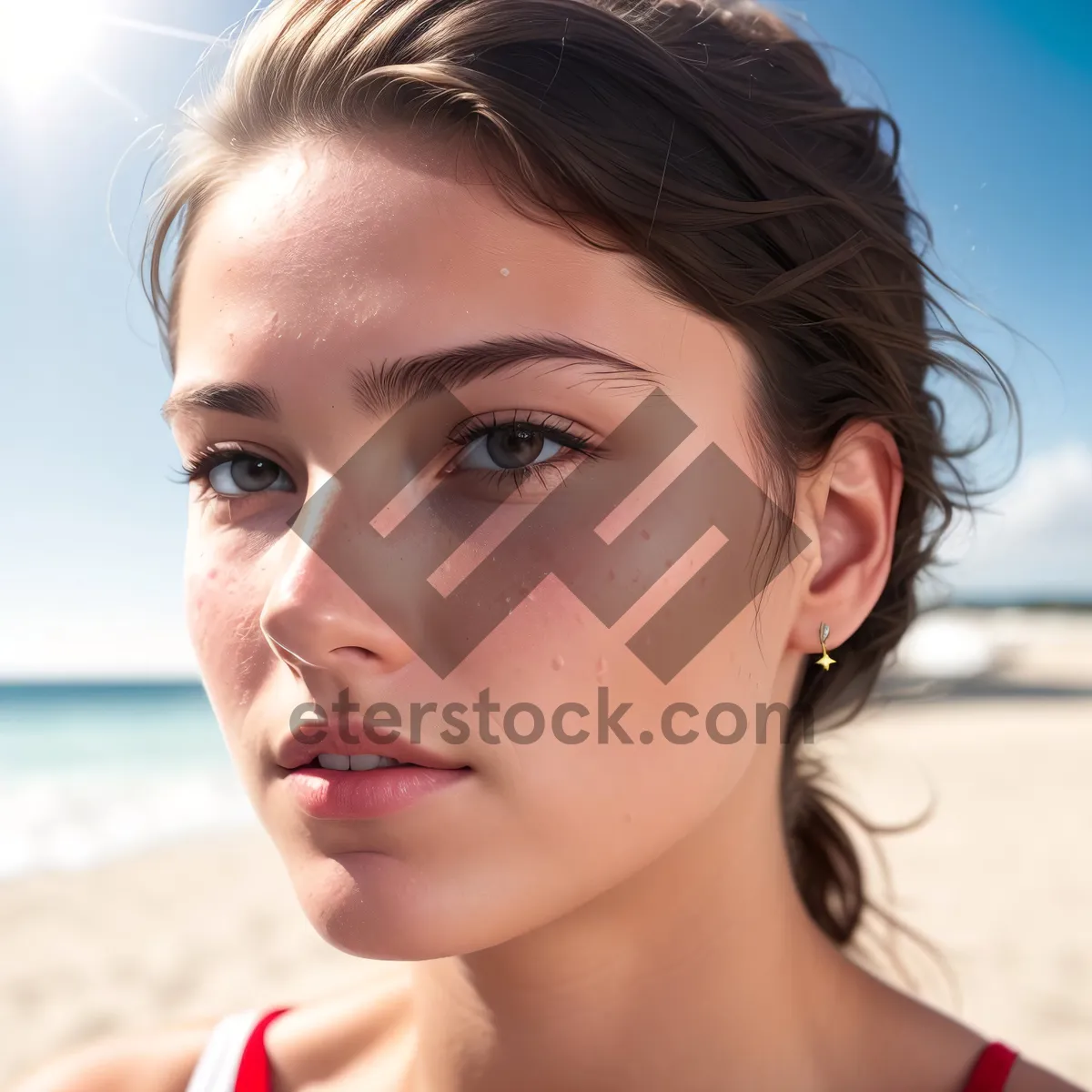 Picture of Gorgeous Beauty in Natural Studio Portrait