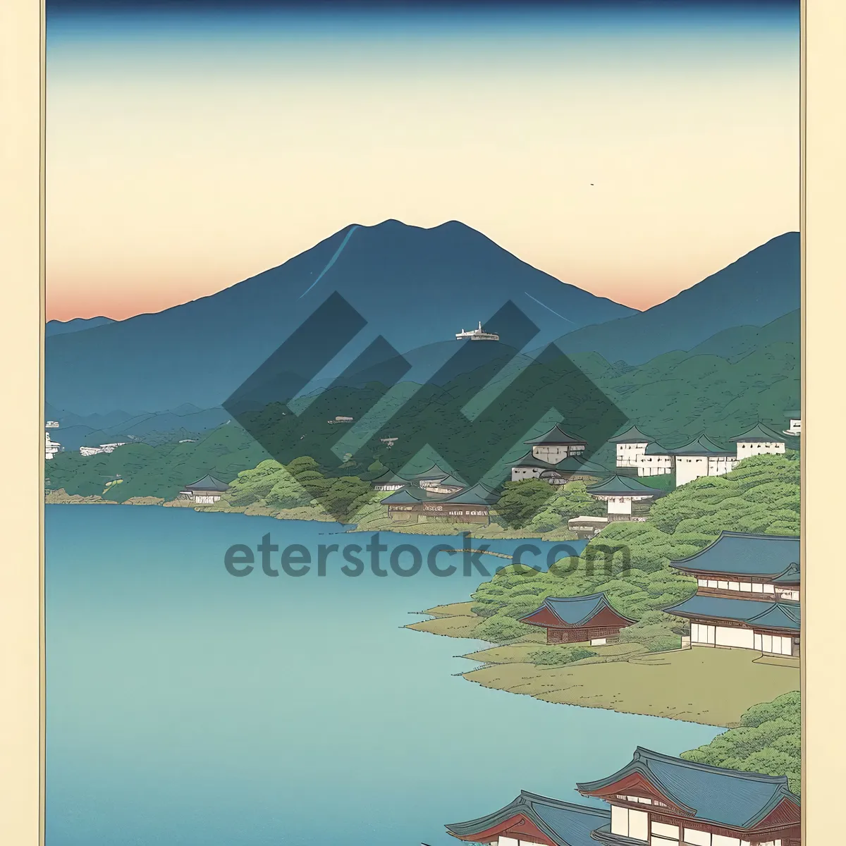 Picture of Serene Shoreline at Sunset