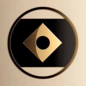 Shiny Hazard Round Button Icon